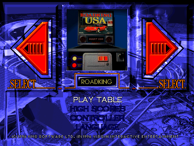 Tilt title screen for Playstation